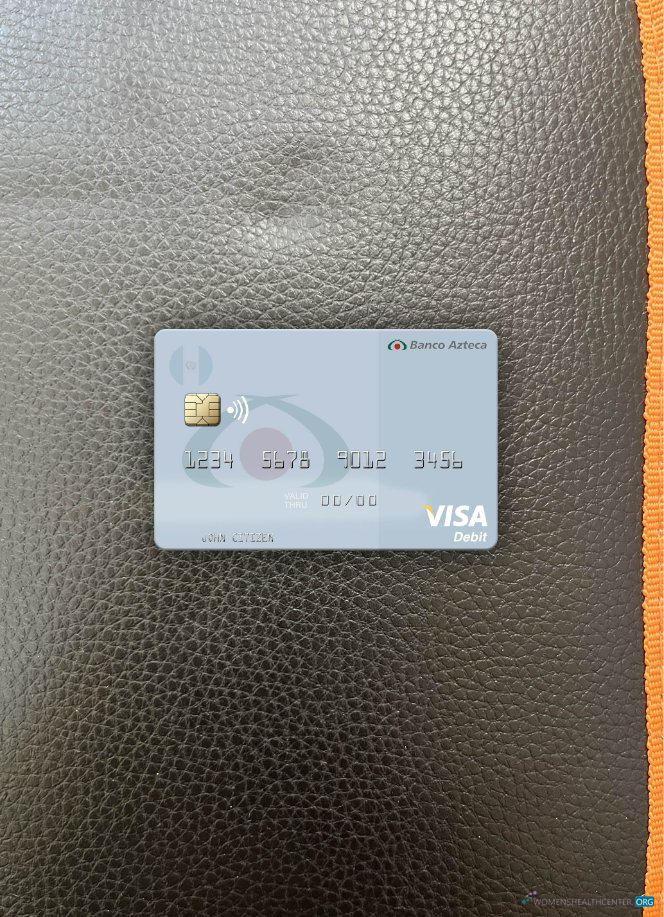 Download Guatemala Azteca Bank visa debit card photolook front Photoshop template